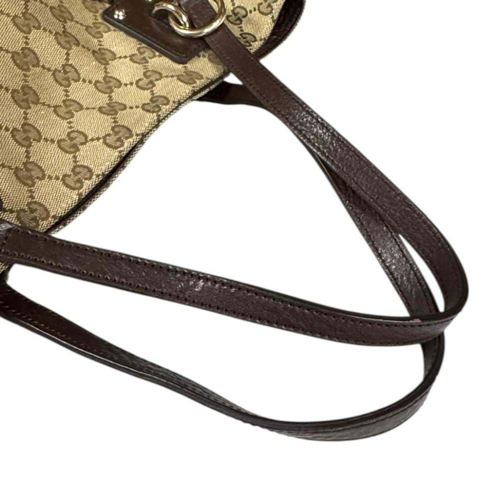GUCCI Authentic Brown Canvas Tote Bag - Picture 9 of 10